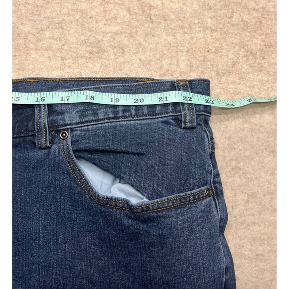 Duluth Trading Co. Flex Weekend Jeans Medium Wash Straight Leg Denim 46 X 30 - Picture 8 of 9